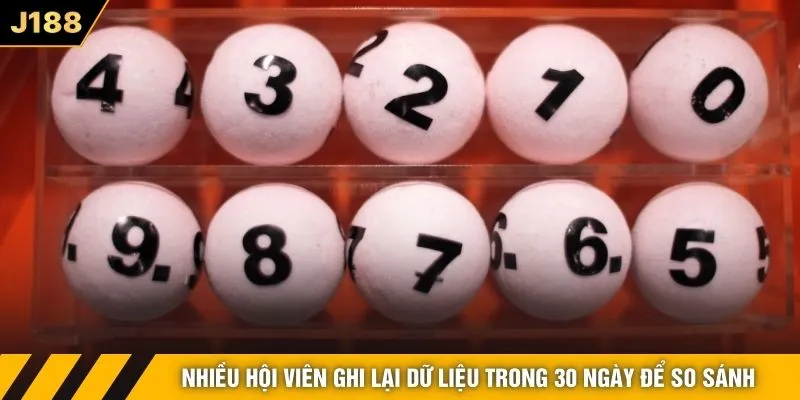Nhiều hội viên ghi lại dữ liệu trong 30 ngày để so sánh